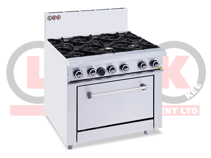 6 OPEN BURNER + STATIC OVEN